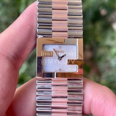 Fendi Mania Series New Stainless Steel Case Watch White