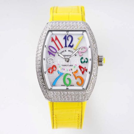 Franck Muller Waterproof Luminous Watch For Women Yellow