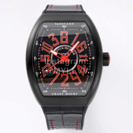 Franck Muller V45 Crazy Hour Series Vanguard Watch Red