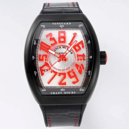 Franck Muller V45 Crazy Hour Series New Art Deco Roman Numerals Dial Watch