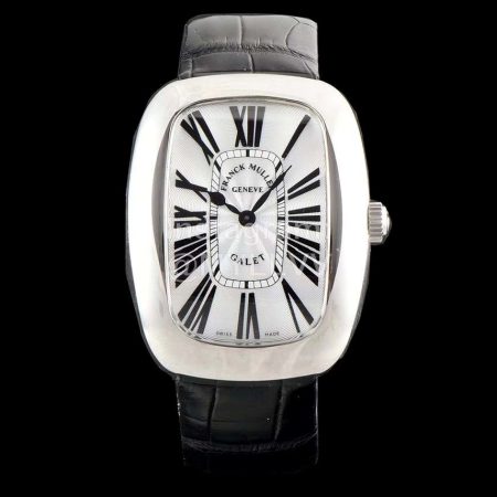 Franck Muller Giga Tourbillon Leather Strap Watch Black