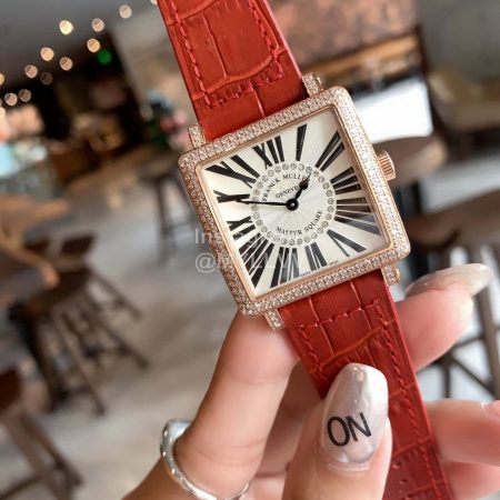 Franck Muller Master Square Series Square Dial Watch Red