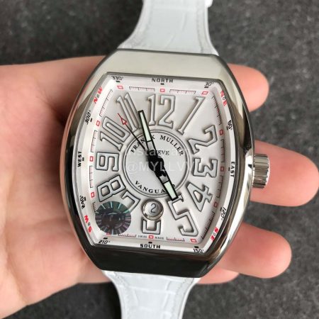 Franck Muller Roman Numeral 45mm Dial Watch White
