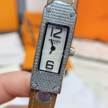 Hermes Kelly 2 Series Diamond Watch