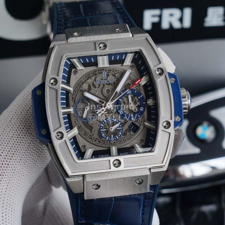 Hublot Rubber Strap Mechanical Watch For Men Blue