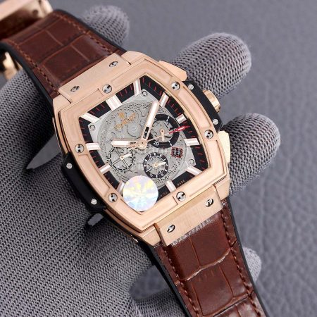 Hublot Spirit Of Big Bang Brown Leather Strap Mechanical Watch