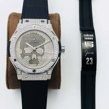 Hublot Wwf Factory Full Diamond Dial Watch
