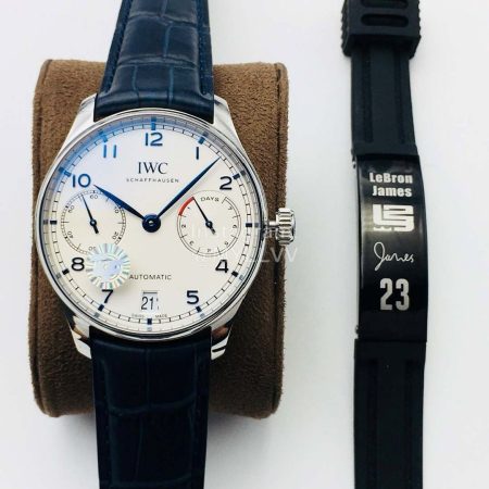 Iwc Zf Factory Sapphire Glass Leather Strap White Dial Watch