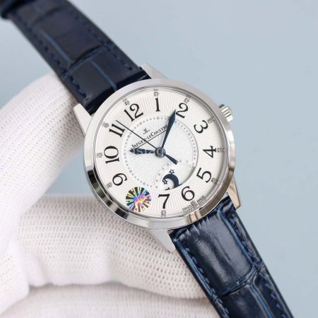 Jaeger Lecoultre Leather Strap 34mm Dial Watch