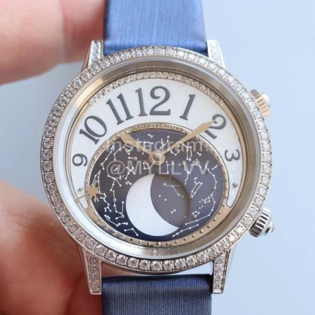 Jaeger Lecoultre Rendez-Vous Moon Serenity Diamond Watch Blue