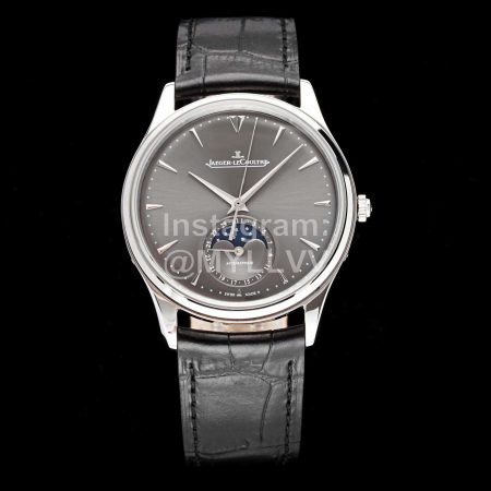 Jaeger Lecoultre Sapphire Crystal Glass 39mm Gray Dial Watch