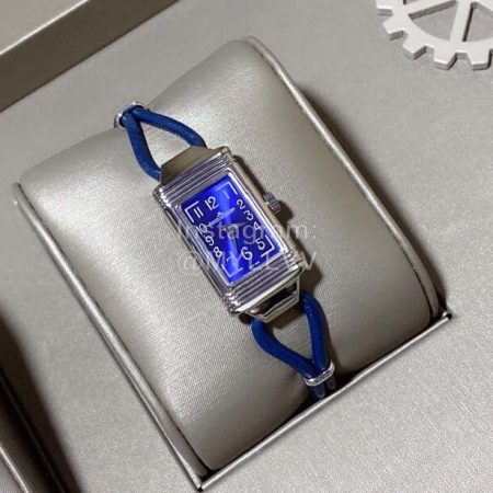 Jaeger Lecoultre Reverso Square Dial Watch For Women Blue