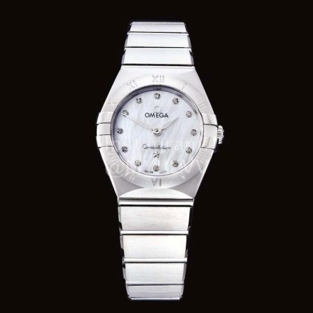 Omega G Factory Steel Strap 25mm Dial Quartz Watch For Women