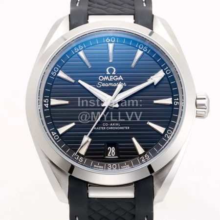 Omega Black Rubber Strap 41mm Dial Watch