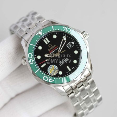 Omega Sapphire Crystal Luminous Steel Strap Watch