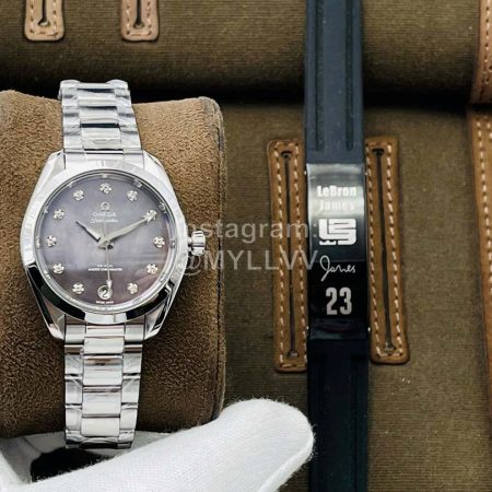 Omega Tws Factory 34mm Dial Mechanical Watch For Women Gray