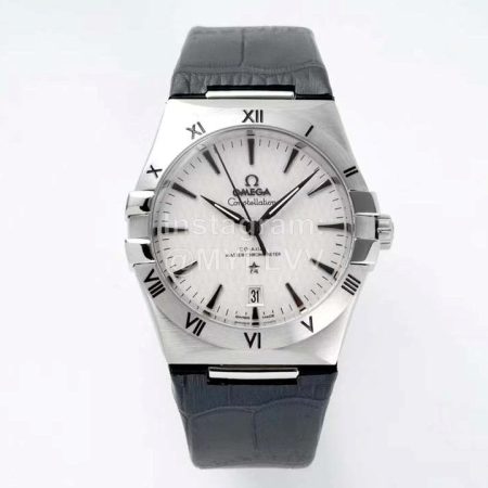Omega Fashion Leather Strap Watch For Men