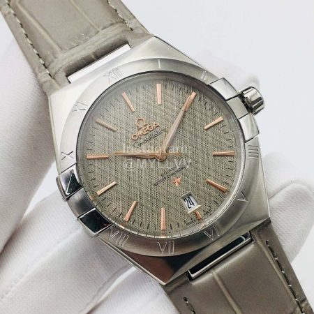 Omega Tw Factory Leather Strap 39mm Dial Watch For Men