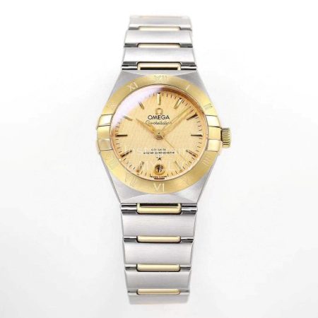 Omega Tws Factory 29mm Dial Steel Strap Watch Gold