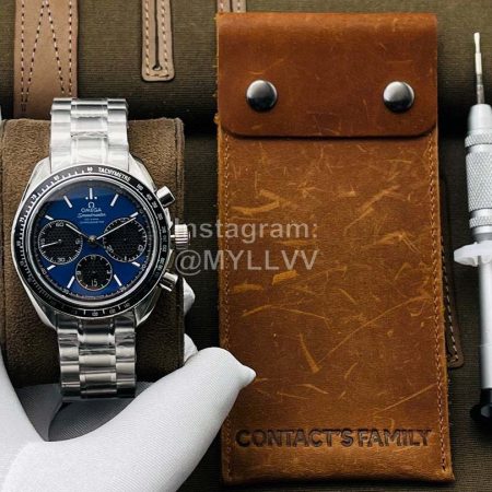 Omega Tws Factory Multifunctional Mechanical Watch Blue