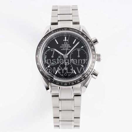 Omega Sapphire Crystal 40mm Dial Watch Black