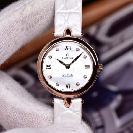 Omega Dewdrop 27.4mm Dial Watch Rose Gold