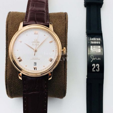 Omega Tw Factory 39.5mm Dial Leather Strap Watch