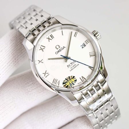 Omega Sapphire Crystal 41mm White Dial Watch