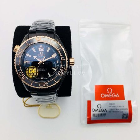 Omega Oe Factory Ceramic Case Watch Gold