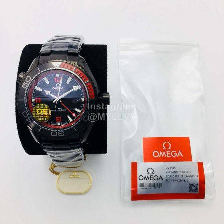 Omega Oe Factory Ceramic Case Watch Red