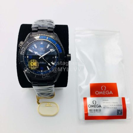 Omega Oe Factory Ceramic Case Watch Blue