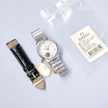 Omega Fashion 39.5mm Dial Steel Strap Watch