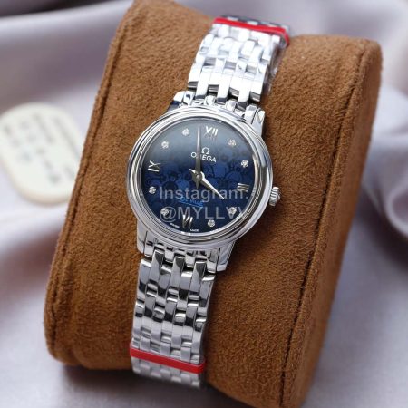 Omega Sapphire Crystal Steel Strap Watch