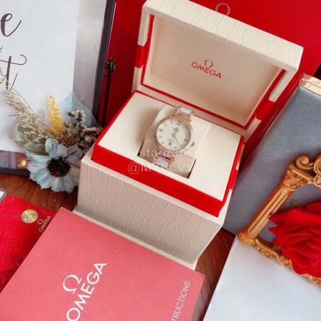 Omega Roman Numeral Dial Diamond Watch