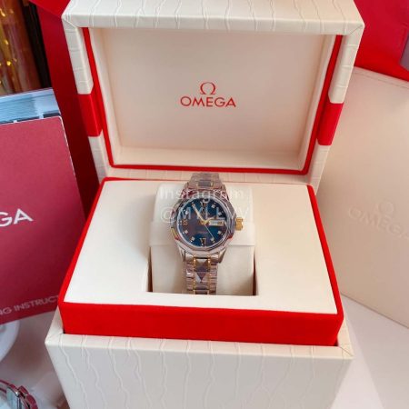 Omega Sapphire Crystal 316l Steel Case Watch