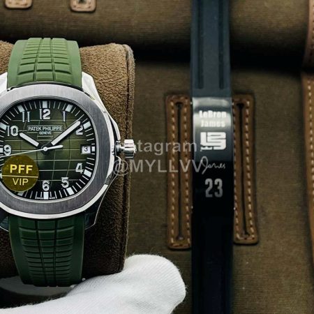Patek Philippe Pff Factory 40mm Dial Rubber Strap Watch Green