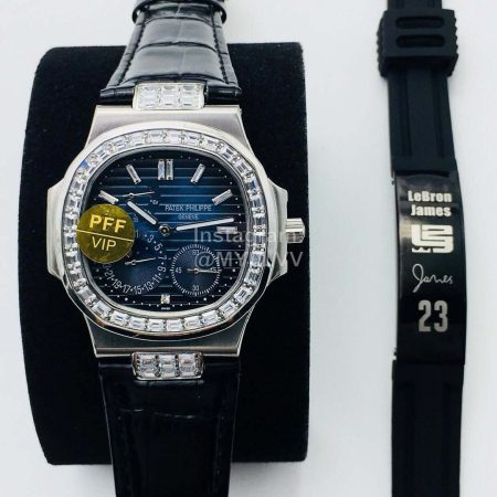 Patek Philippe Pff Factory 904l Steel Diamond 40mm Dial Watch