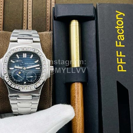 Patek Philippe Pff Factory Steel Strap Multifunctional Watch Silver