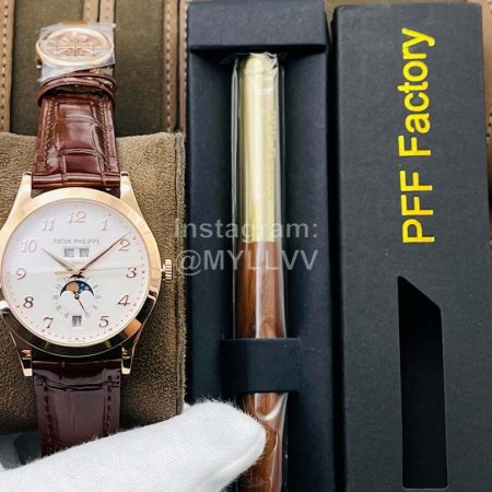 Patek Philippe Pff Factory Sapphire Glass Multifunctional Watch Brown