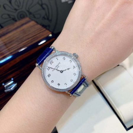 Patek Philippe Sapphire Crystal Diamond Watch Blue