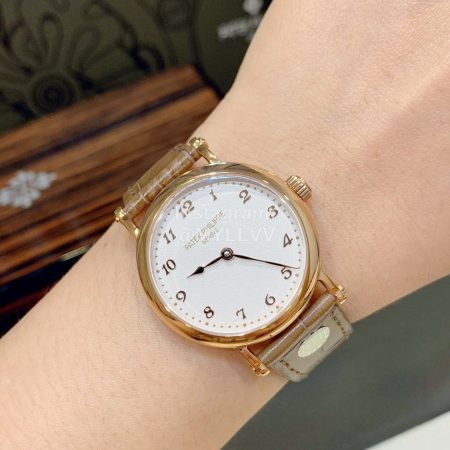 Patek Philippe Sapphire Crystal Diamond Watch Brown