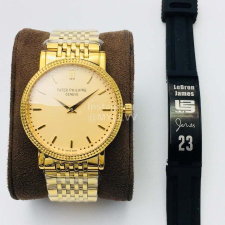 Patek Philippe Pff Factory Calatrava Steel Strap Watch