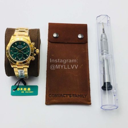 Rolex Dr Factory Sapphire Crystal Glass Green Dial 904l Steel Watch
