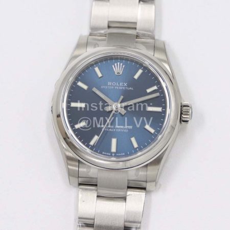 Rolex Steel Strap 31mm Dark Blue Dial Watch
