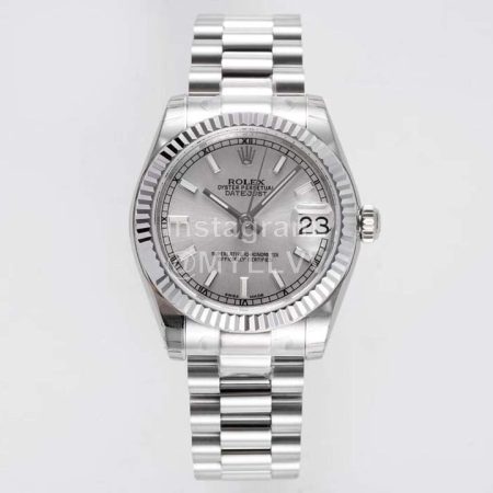 Rolex Fashion 31mm Dial Steel Strap Sapphire Crystal Watch