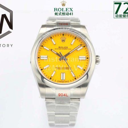 Rolex 904l Steel Sapphire Crystal Watch Orange