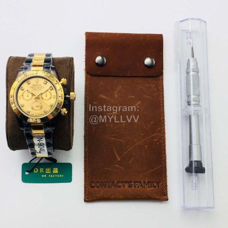 Rolex Dr Factory New 904l Steel Sapphire Crystal Glass Watch