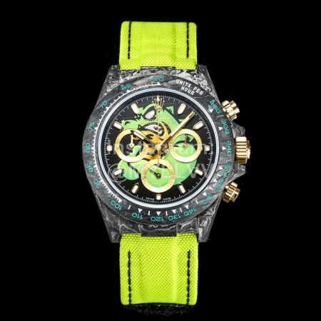 Rolex Woven Strap Multifunctional Watch Green