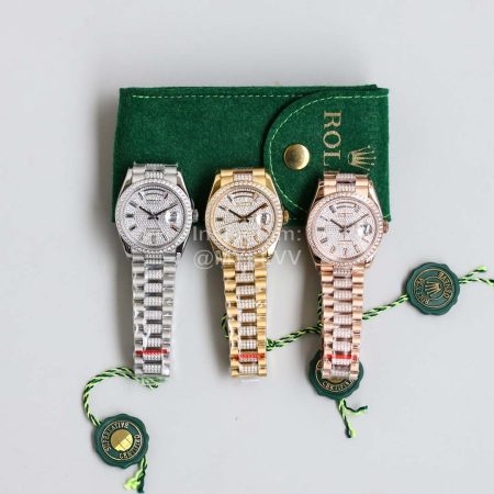 Rolex Tw Factory Diamond Dial 316 Steel Watch Rose Gold