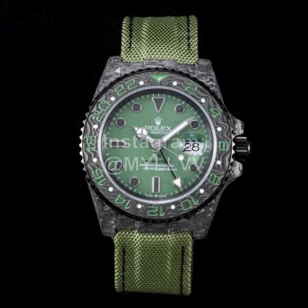 Rolex Soft Green Strap Multifunctional Watch